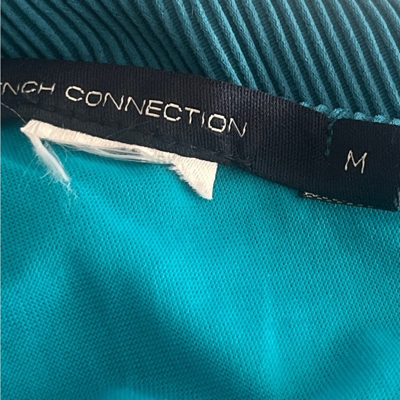 French Connection bikini two piece swimsuit blue ribbed NEW size medium - Picture 8 of 11